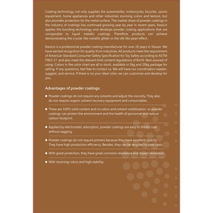 國麗實業-高質感金屬粉末塗料色卡 KwoLin High Performance Metallic Powder Coating Color Chart , 國麗實業股份有限公司