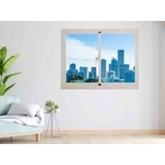 二拉無開天薄型室內靜音窗