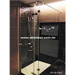 強化玻璃  L型 淋浴間 乾濕分離 一字型淋浴間 浴室玻璃 玻璃門-昕采玻璃有限公司