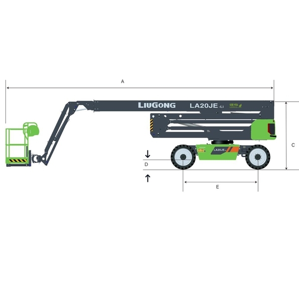 柳工 LA20JE 電動曲臂式高空作業平台-宏欣起重有限公司