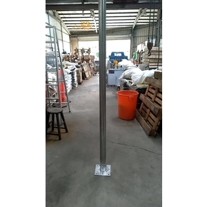 SH-PS76300T-4D 2.5吋*300cm鍍鋅管加焊底座(加4個三角鐵) , 旭宏國際有限公司