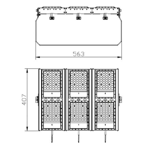 LED投光天井兩用燈－MH路燈－400瓦-興台光科技有限公司