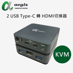 2 USB TYPE-C 轉HDMI 切換器 , 日煜國際科技有限公司