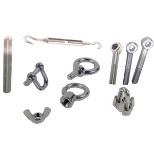 不銹鋼五金螺絲-牙條 伸縮螺絲 吊環 吊帽 鋼索夾 下古螺絲 壁虎 單眼螺絲 U型螺絲 蝶螺絲 帽 馬車螺絲 , 新記螺絲行