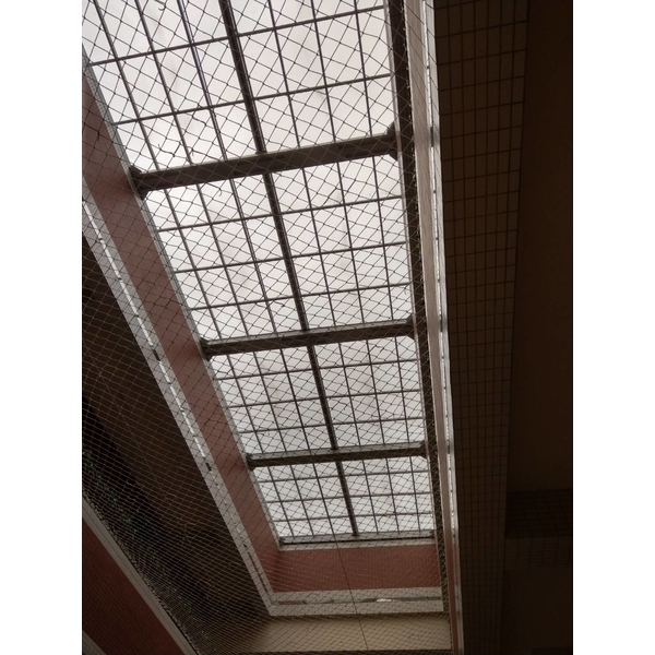 電動採光罩林園建佑醫院看護中心天井開啟關閉-龍諸企業有限公司