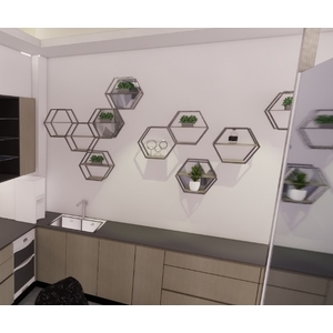 055A17 壁面式商品展示架；展示架 , 棨專工業有限公司