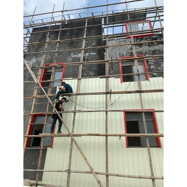 外牆鐵皮包板(外牆鐵衣)-弓長工程行