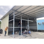 倉庫搭建(附滾輪拉門)