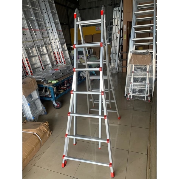 二關節伸縮折疊梯-鼎立永鋁梯專賣