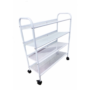 四層鞋架(菱形網)／置物架／推車 , 晨允企業有限公司