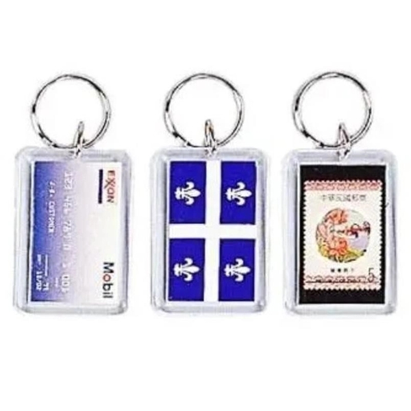 長方形壓克力鑰匙圈-上棚企業有限公司