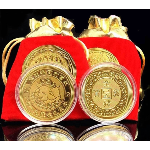 豬年加厚雙面金幣-上棚企業有限公司