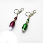 (保齡球型)LED木製鑰匙圈