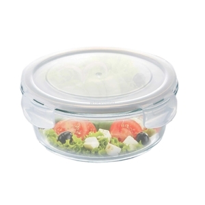 家魔仕 圓形耐熱玻璃保鮮盒600ml HM-3578 , 惠暘企業有限公司