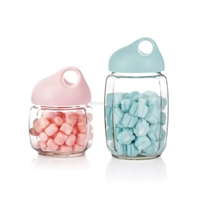 家魔仕 紫羅蘭玻璃儲物罐二入組420+800ml WY-4280 , 惠暘企業有限公司