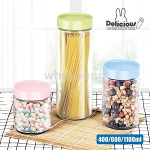 咪兔多功能玻璃密封儲物罐三入組 400/600/1100ml MT-3586 , 惠暘企業有限公司