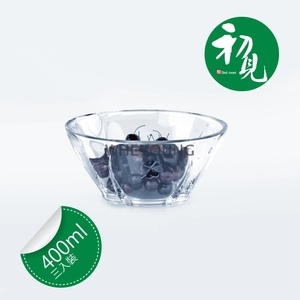 初見 幸運草水晶碗3入裝(400ml*3) , 惠暘企業有限公司