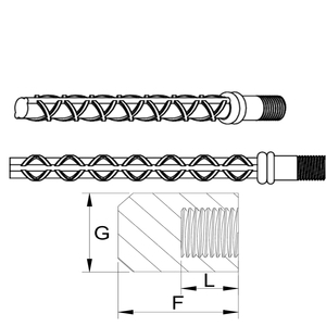 鋼筋續接器(直)牙設計圖 , 光隆摩擦焊股份有限公司