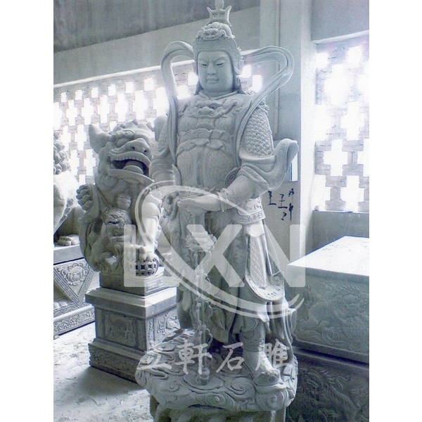 石雕護法神韋馱菩薩-立軒貿易有限公司/立軒石雕