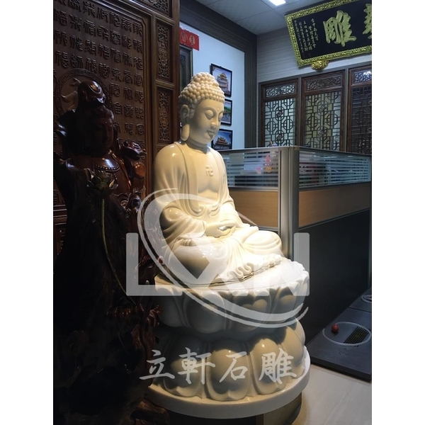 玉雕釋迦牟尼-立軒貿易有限公司/立軒石雕