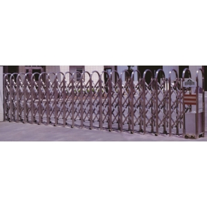 伸縮式自動大門-圓型單花 , 上玄金屬企業有限公司