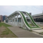 輕軌哈瑪星站站體-造型鋁包板工程