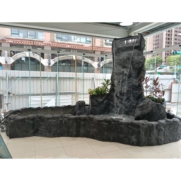 FRP假山水池造景