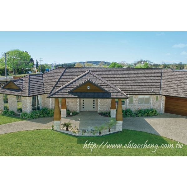 木紋瓦型-紐西蘭礫晶鋼瓦-喬盛建材股份有限公司