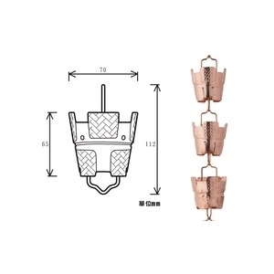 P09-7銅花瓣滴水鏈 , 喬盛建材股份有限公司