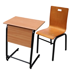 木質學生課桌椅(造形式桌腳) , 永佳工業有限公司