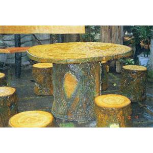 仿木石桌椅 , 騰煇企業有限公司