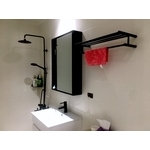 訂製霧黑花灑龍頭鏡櫃 , 科龍衛浴科技有限公司