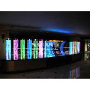 麗景商業俱樂部/夢幻水舞牆/氣泡牆/弧線造型/數位水幕牆/水燈柱商品