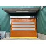 局部透氣通風紗網快速捲門