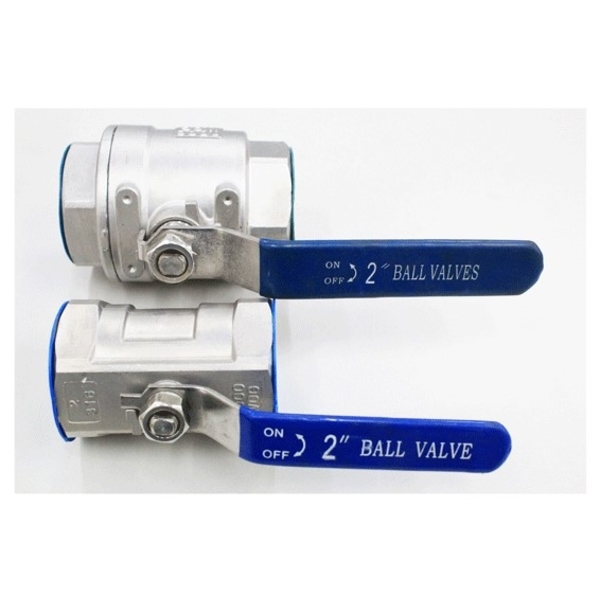 2英吋兩片式304不鏽鋼全通徑球閥(WOG1000)-昶佳興業股份有限公司