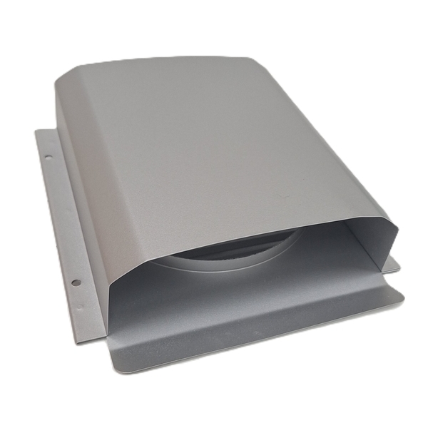 防颱 抗風雨型(上下導流)排氣罩-AT  排氣罩、排煙罩、排風罩、外氣口、防颱型、防風雨型、上下導流、通氣口、外牆排風罩-泓富產品實業有限公司