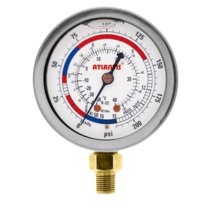 充油型外殼不鏽鋼指針冷媒錶   F-L , 昶特有限公司