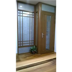 鋁木紋色隔間門 , 名華鋁門窗有限公司